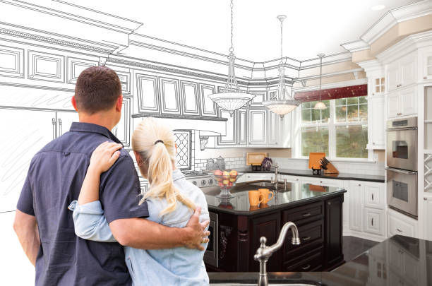 Professional Cabinet Installation technician working in Clayton, WI